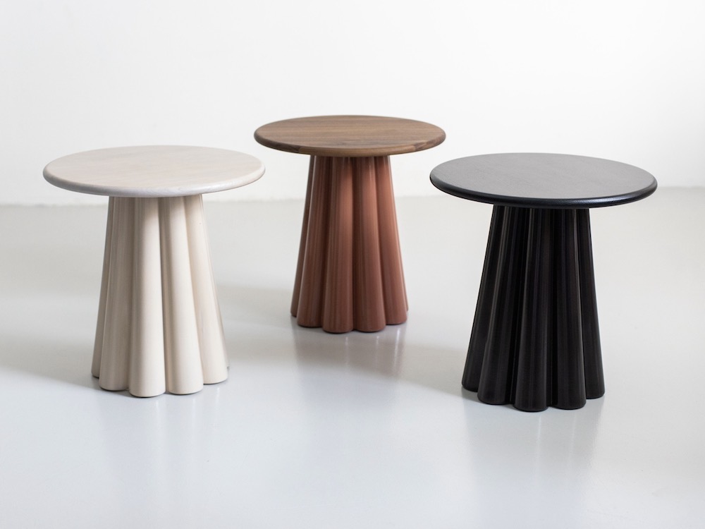 Hanne Willmann experimenta con cerámica en Bromo, una mesa auxiliar diferente