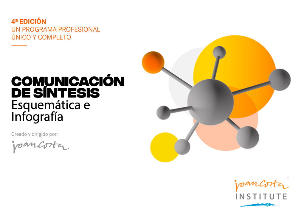 Llegan las becas Experimenta para el curso del Joan Costa Institute: Comunicación de síntesis. Esquemática e Infografía