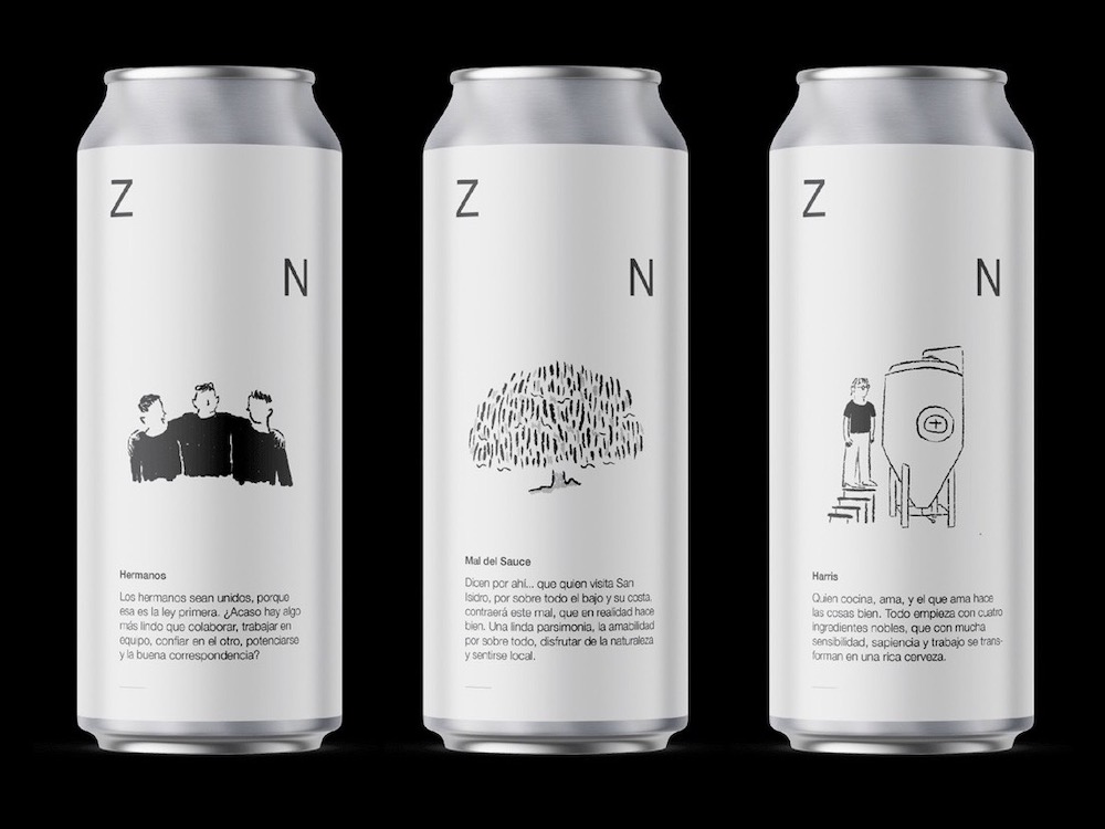 Nuar da vida a Zona Norte. Diseño de autor para una cerveza de autor