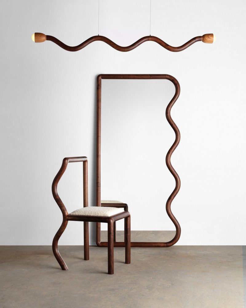 Squiggle, el mobiliario "sinusoide" de Christopher Miano