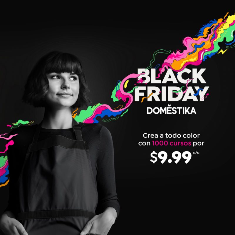 El Black Friday llega a Domestika. Invertir en conocimiento siempre es una buena idea
