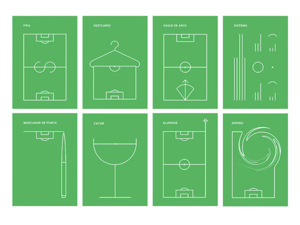 Fútbol en Metáforas, un proyecto gráfico de Fabián Carreras