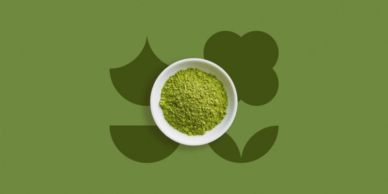 Joy of Matcha, identidad de Sweety. Una iconográfica infusiones de color