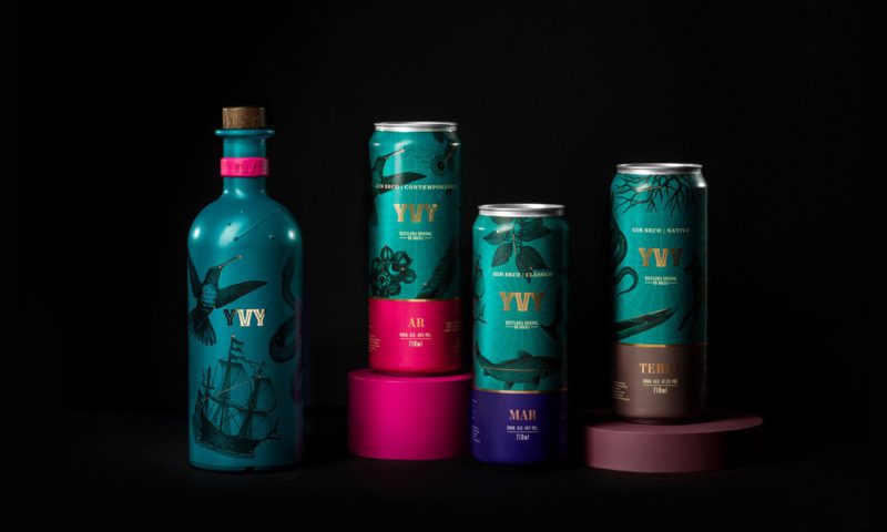 Estúdio Bogotá da vida a YVY Trilogia Refil, la primera botella de gin recargable del mundo