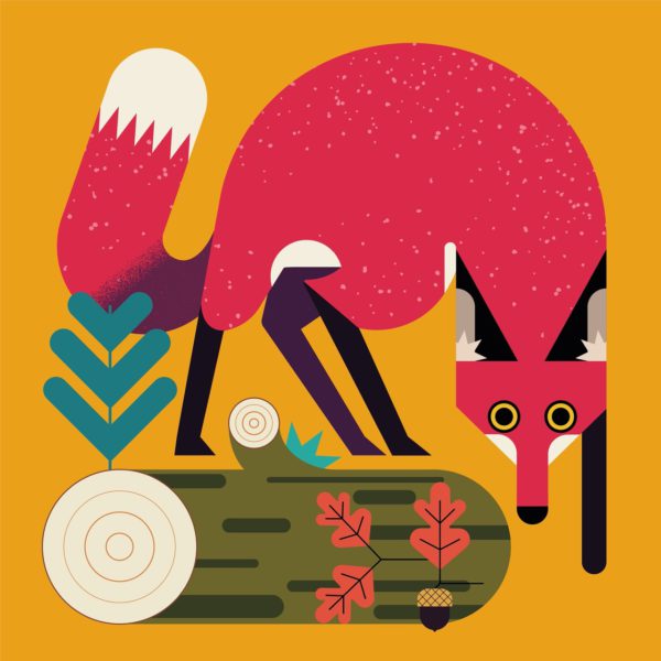 La ilustración «animalista» de George Tonks. Geometría, color y