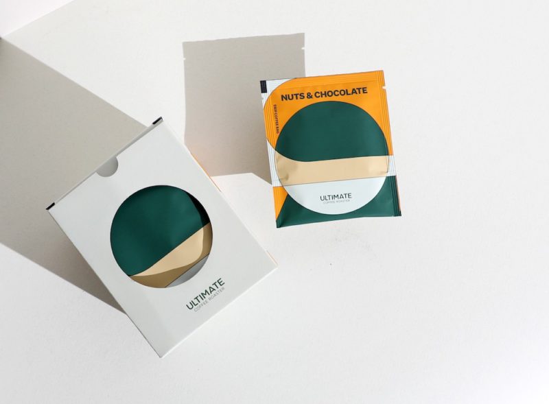 Low Key diseña el packaging de Ultimate. Monodósis de café en bolsa