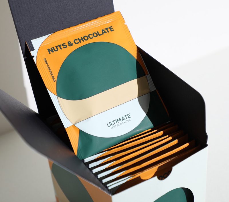 Low Key diseña el packaging de Ultimate. Monodósis de café en bolsa