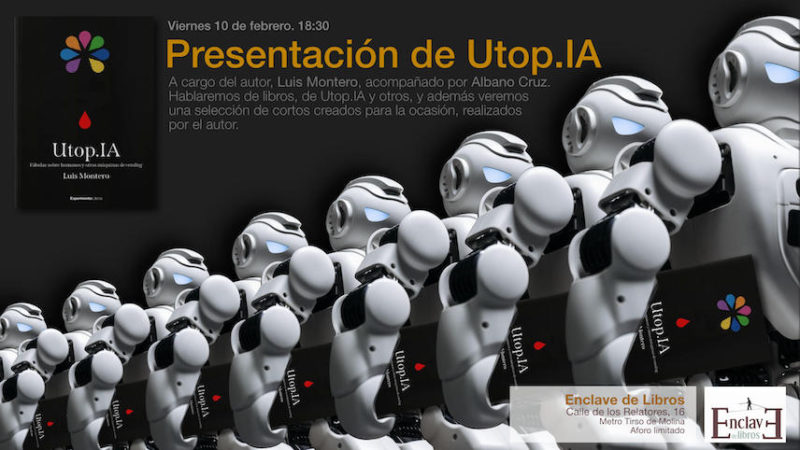 Luis Montero presenta Utop.IA en la librería Enclave de Madrid