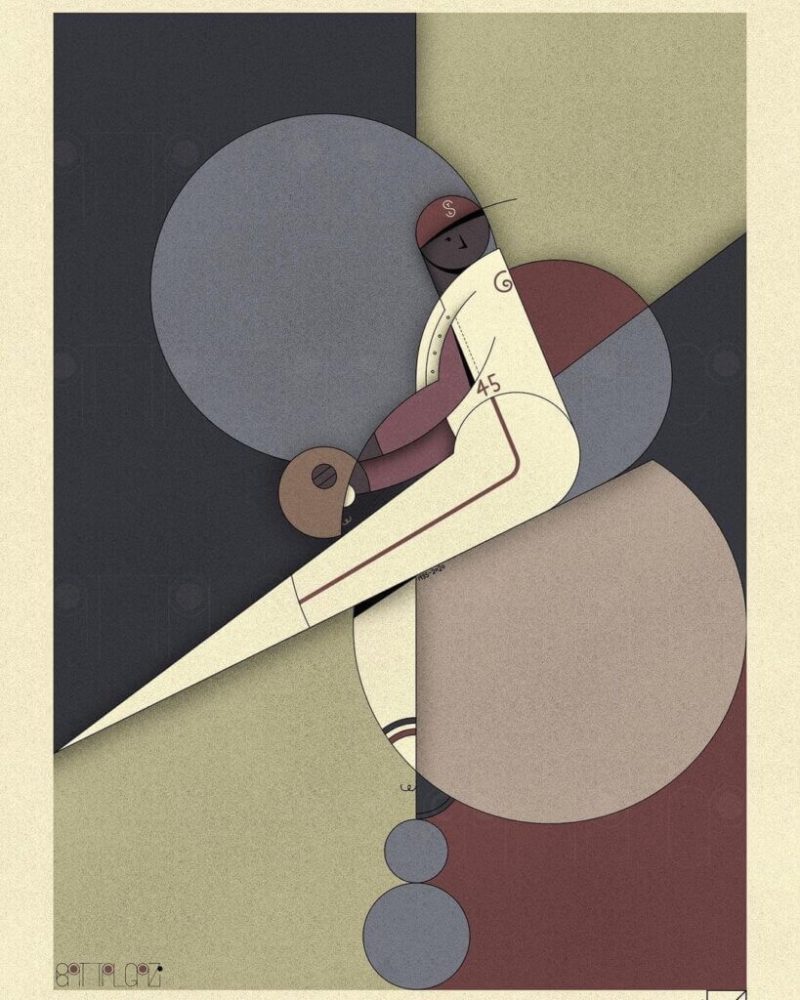 Abstracción y geometría en las ilustraciones deportivas de John Battalgazi