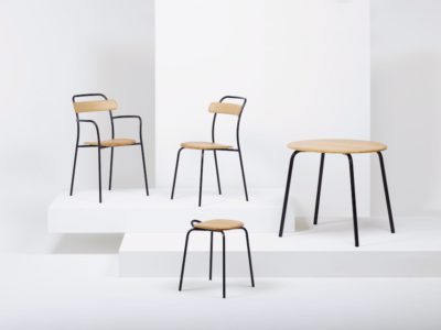 Esencial, funcional y original, así es Forcina, la silla de "horquilla" de Leon Ransmeier