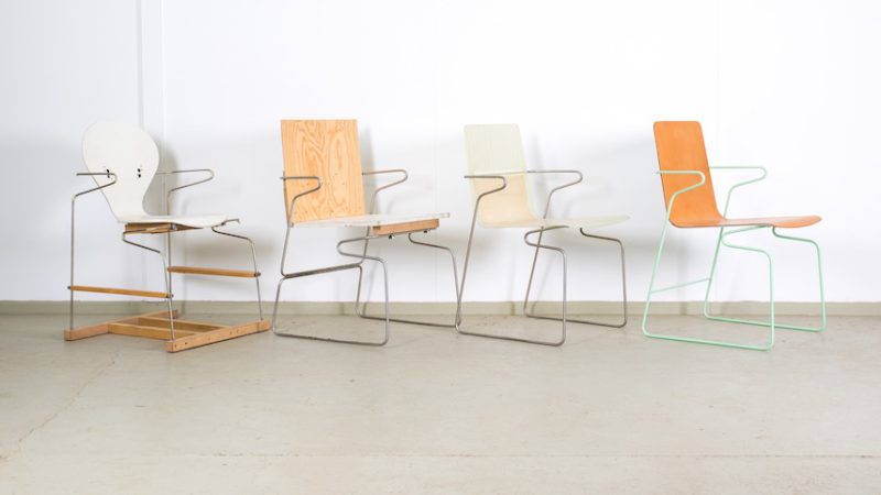 Flexible, ligera, fresca,... así es Bender, la silla "doblada" de Frederik Kurzweg
