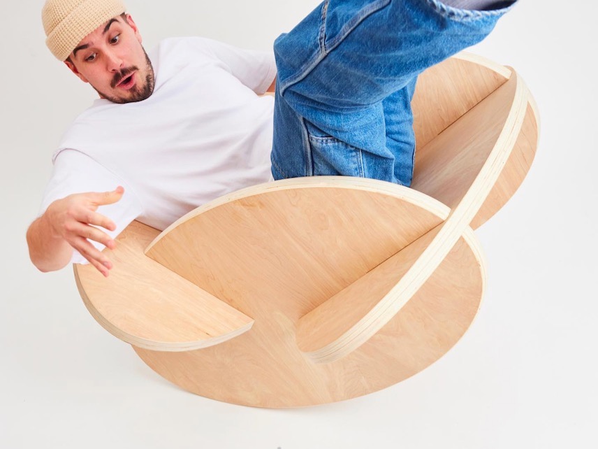 Oval Rocker, la mecedora DIY de Andrew Doxtater. Ingeniosa, inspiradora, refrescante