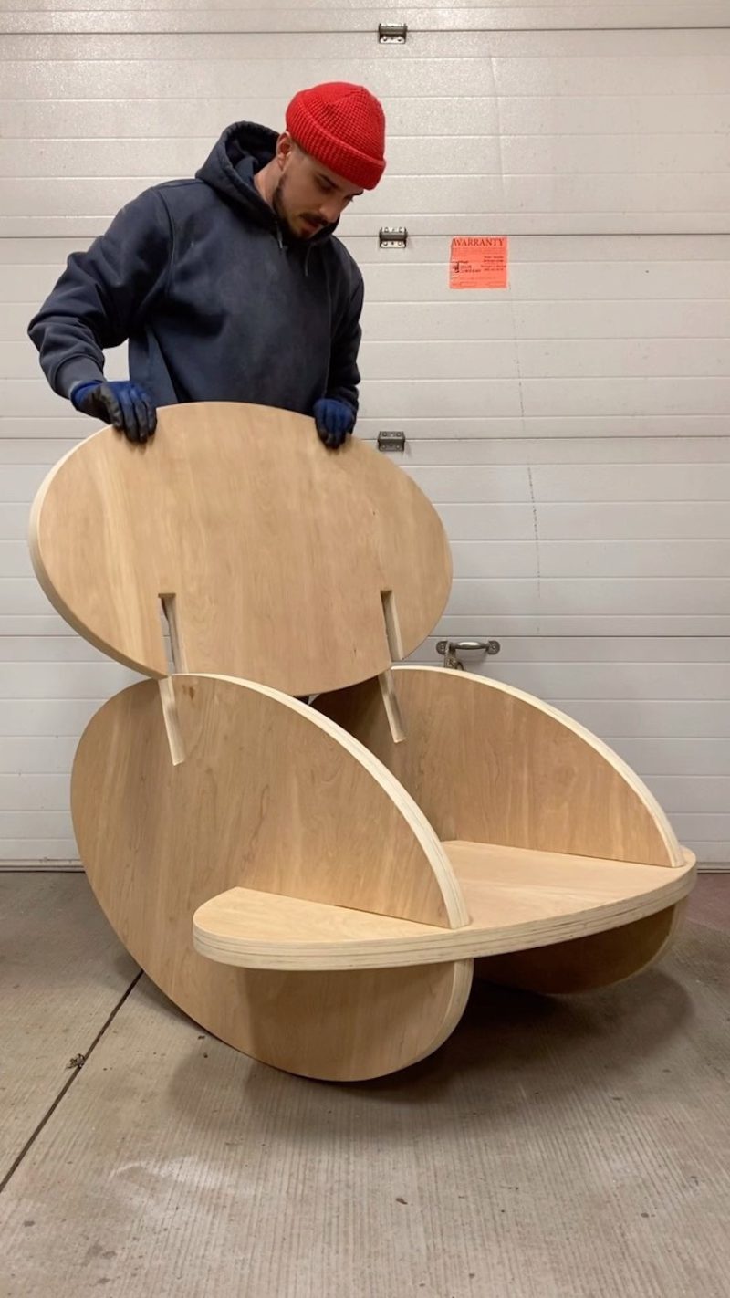 Oval Rocker, la mecedora DIY de Andrew Doxtater