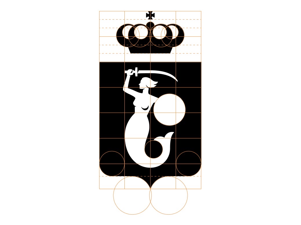 Podpunkt diseña el logo de Varsovia. Una sirena, una corona y 700 años de historia