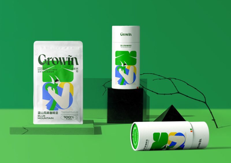 Growin, una identidad cafetera de 4ura Studio