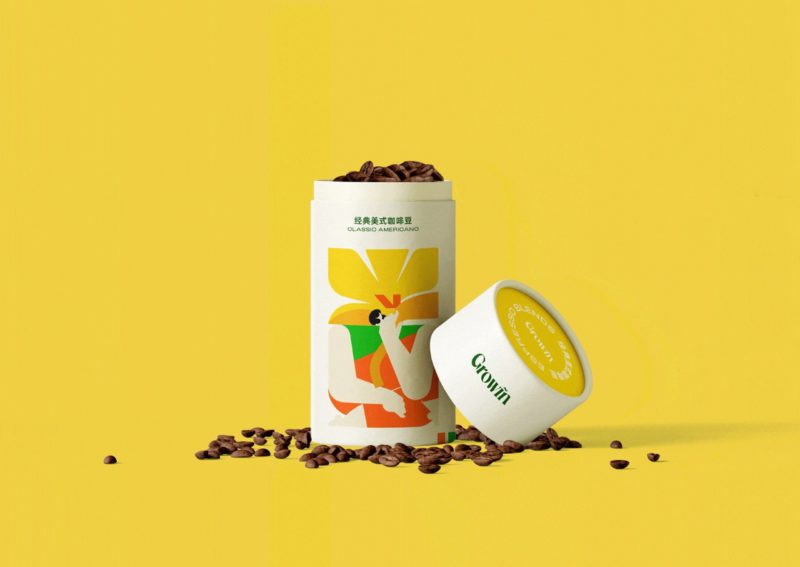 Growin, una identidad cafetera de 4ura Studio