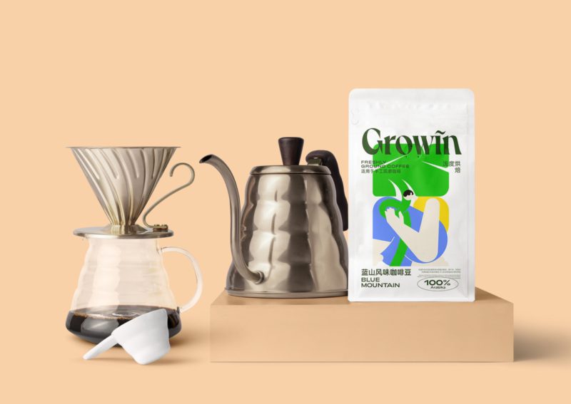 Growin, una identidad cafetera de 4ura Studio