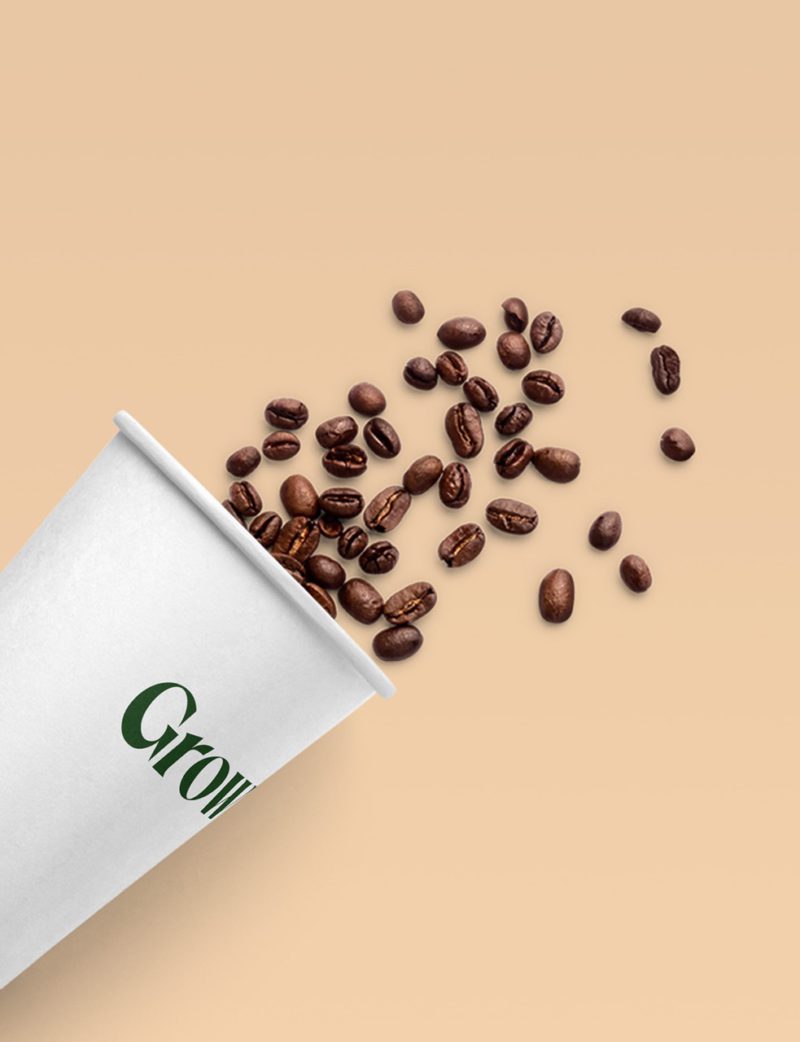 Growin, una identidad cafetera de 4ura Studio