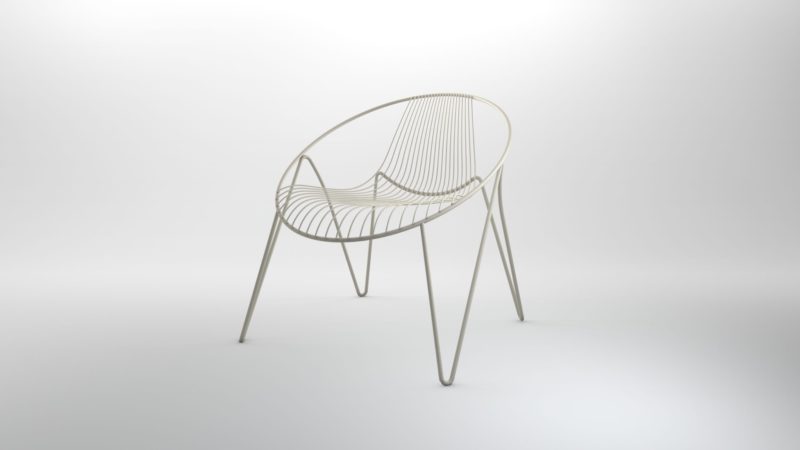 Madame O: ergonomía y acero en las sillas de jardín de Marcello Ziliani