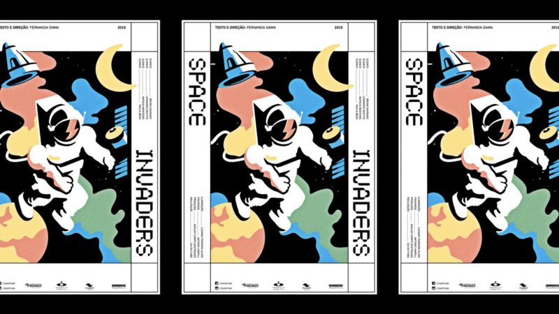 Luca, B. diseña la imagen de Space Invaders, una obra de teatro para adolescentes