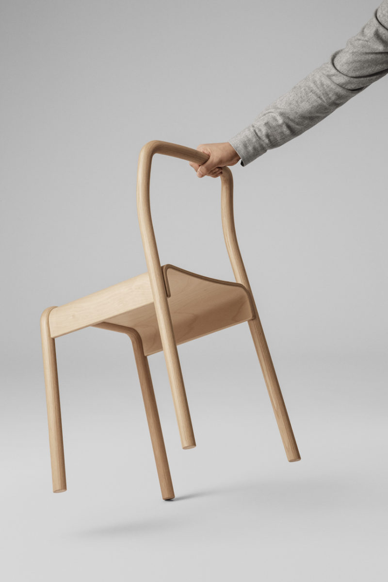 Tool: ligera, apilable,... impecable. La silla de Rasmus Palmgren para Takt