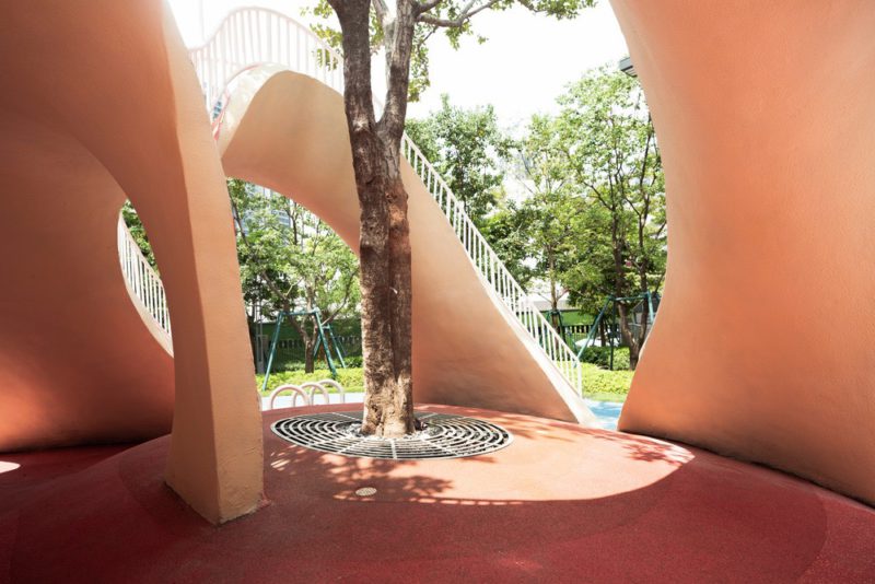 Red Dunes, de Xisui Design. Color y fantasia en las calles de Guangzhou. © Hu Yihao / XISUI Design