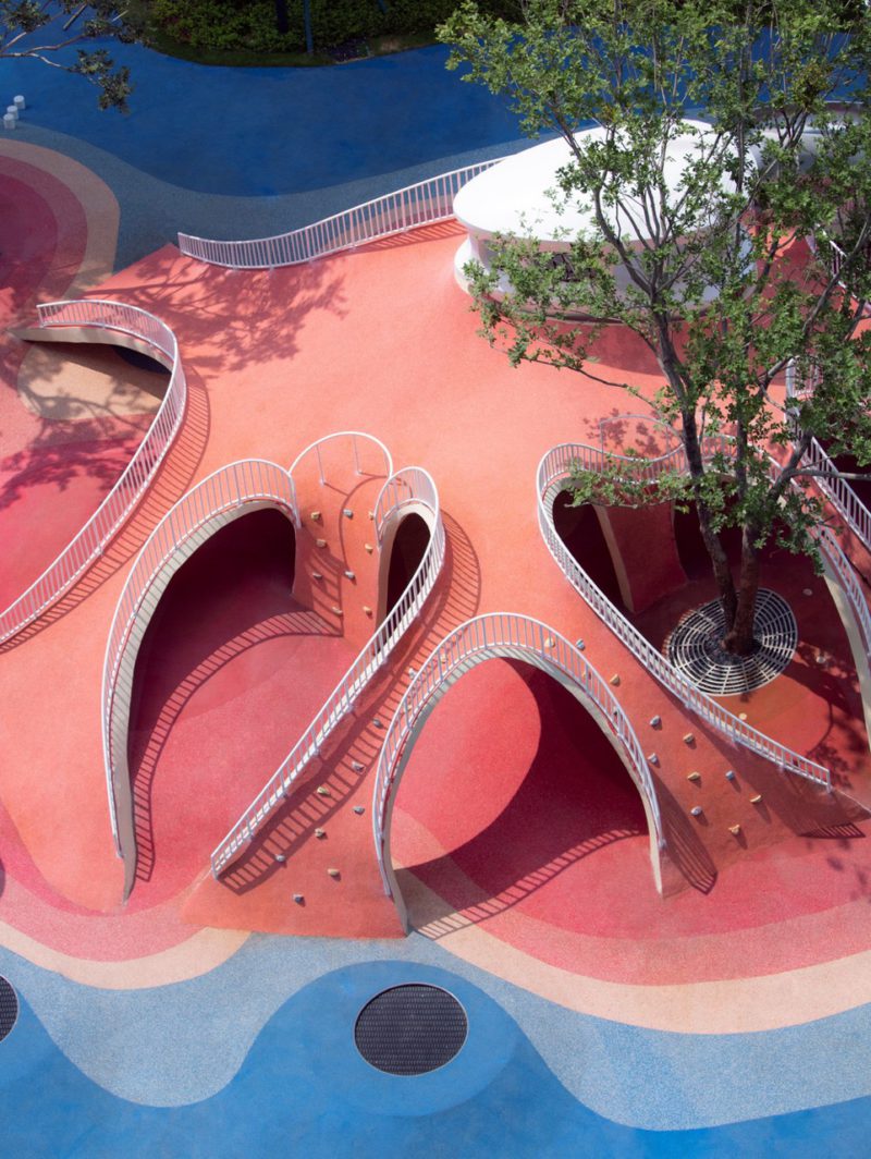 Red Dunes, de Xisui Design. Color y fantasia en las calles de Guangzhou. © Hu Yihao / XISUI Design