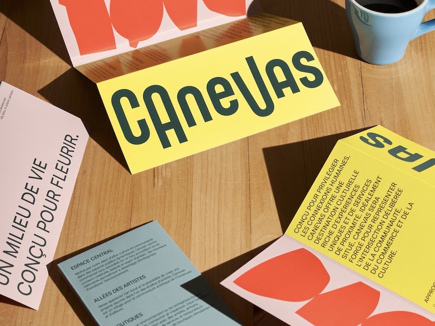 Canevas, de Philippe Clairoux crea la identidad de Canevas, un espacio cultural diferente en el corazón de Montreal