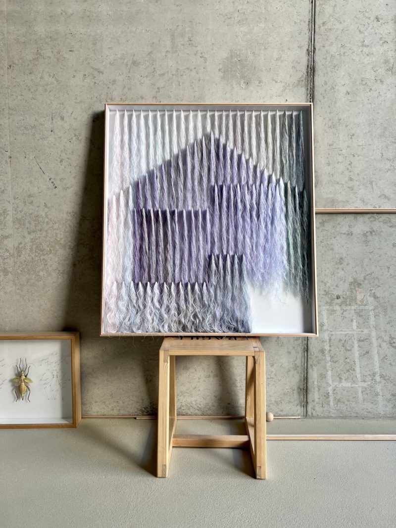 Pintar con hilos: el original trabajo de la artista alemana Ulrike Martha Zimmermann