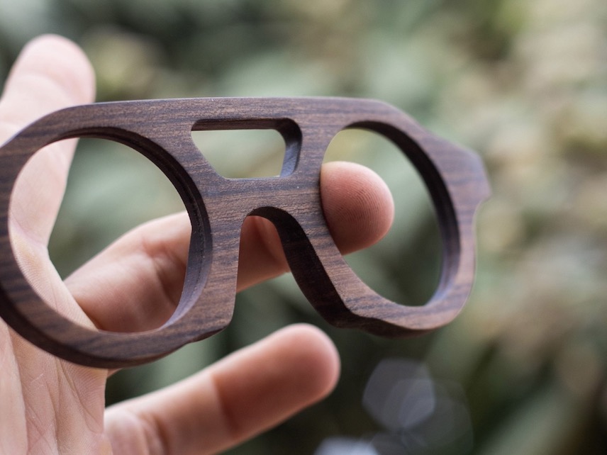 Gafas en madera clearance