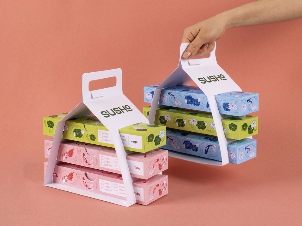 Susho, el ingenioso packaging para sushi de Nikolett László