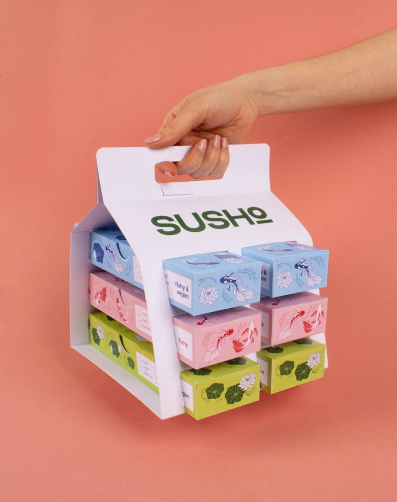 Susho, el ingenioso packaging para sushi de Nikolett László