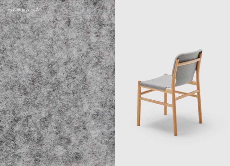 Xume, la silla "esencial" de Iratzoki y Lizaso. Diseño, madera y fieltro PET