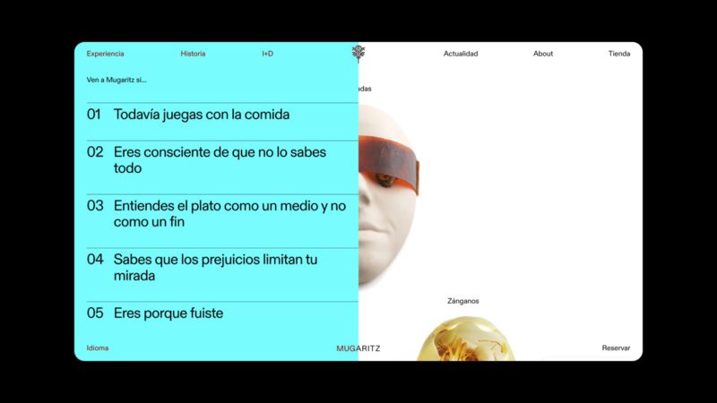 Knom desarrolla la web de Mugaritz. Una experiencia gastronómica de diseño