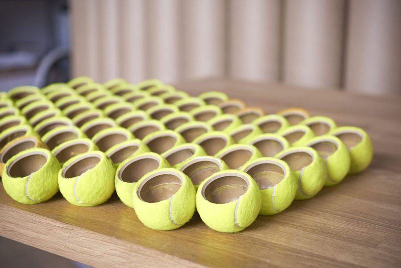 Rogue Projects da una nueva vida a las pelotas de tenis usadas